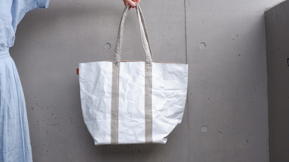 コメカミフクロ SHIRO TOTE(シロトート) L long size -リネン-