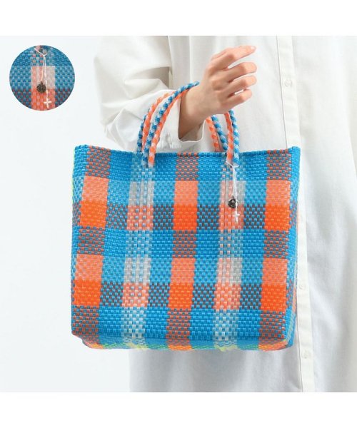 オホ デ メックス トート OJO DE MEX バッグ Plastico CAGO Tote Check S A4 カゴトート