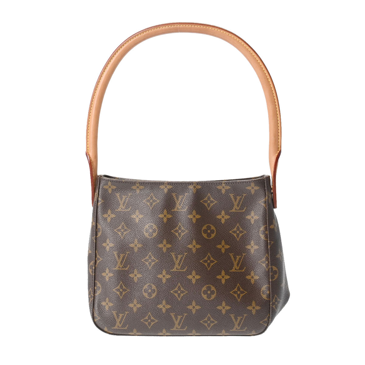 LOUIS VUITTON ルイヴィトン モノグラム ルーピング MM  ブラウン M51146 レディース モノグラムキャンバス セミショルダーバッグ Bランク 中古 