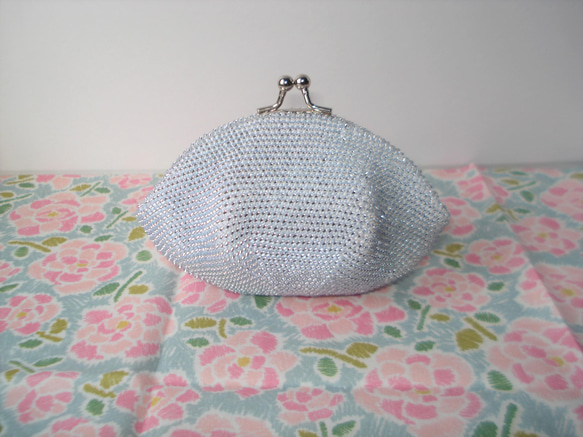 Beaded Purse --Ice Blue-- (M)