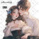 original sticker « no.1701 »     //     人物ステッカー オリジナルステッカー オリジナル人物ステッカー ステッカー cotton melody