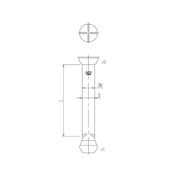 旭製作所 簡易充填塔 500mm 3510-20-500-G 1個 65-1839-05（直送品）