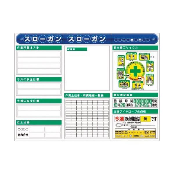 つくし工房 つくし スチール製フラット掲示板3点タイプセット 大タイトル=Fタイプ KG