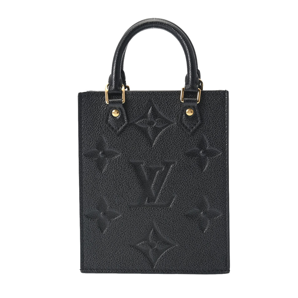 LOUIS VUITTON ルイヴィトン モノグラムアンプラント サックプラ 2WAY ノワール M81417 レディース レザー ハンドバッグ Aランク 中古 