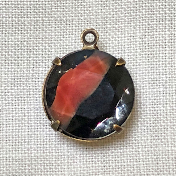 Glass Pendant SS60（約14.4mm） [PDT-041]＊1個＊Vintage＊