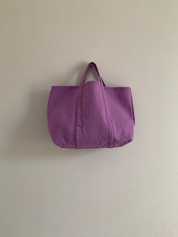 【A4対応】帆布　BASIC TOTE ( M )　あやめ色