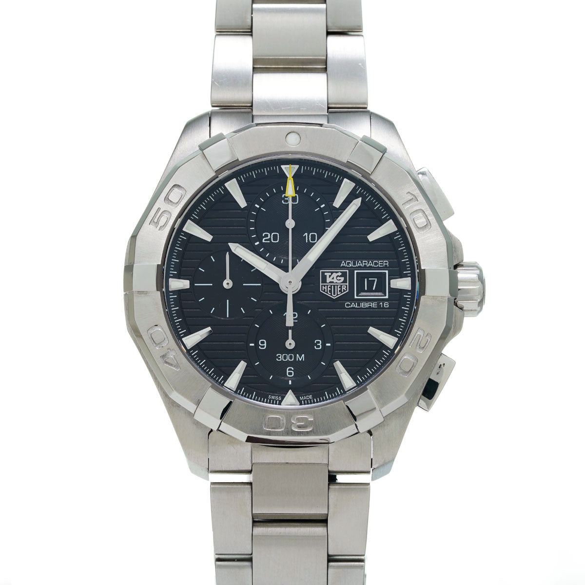 TAG HEUER タグホイヤー カレラ クロノグラフ CAY2110.BA0927 メンズ SS 腕時計 自動巻き 黒文字盤 Aランク 中古 