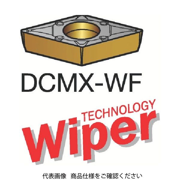 サンドビック コロターン107 旋削用ポジ・チップ DCMX 07 02 04-WF 1115 359-0755（直送品）