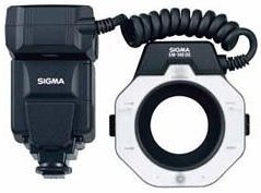 SIGMA マクロフラッシュ ELECTORONIC FLASH MACRO EM-140 DG キヤノン用 ETTLII ガイドナンバー14 922634【中古品】