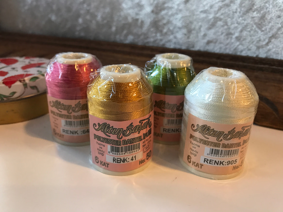 お好きな色9点で✳︎ オヤ 糸 oya yarn altin basak トルコ 伝統手芸 イーネ