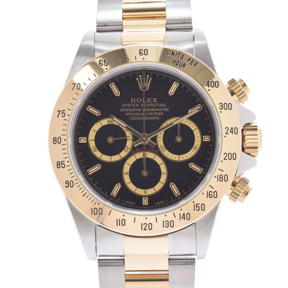 【現金特価】ROLEX ロレックス デイトナ 16523 メンズ SS/YG 腕時計 自動巻き 黒文字盤 Aランク 中古 