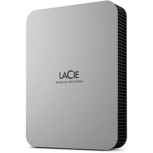 エレコム STLP5000400 LaCie 外付けHDD 5TB ポータブル Mobile Drive ムーン・シルバー