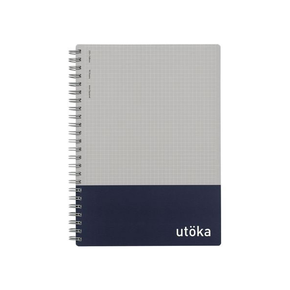 マルマン ウトカ リングノート 4mm方眼罫 A5 90枚 ネイビー FC773PK-N460-72