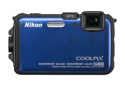 Nikon デジタルカメラ COOLPIX (クールピクス) AW100 オーシャンブルー AW100BL【中古品】