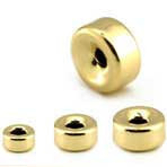 14GF　スペーサー　ロンデル6.0x3.4mm Hole size:1.5mm　 2個　　7868-B