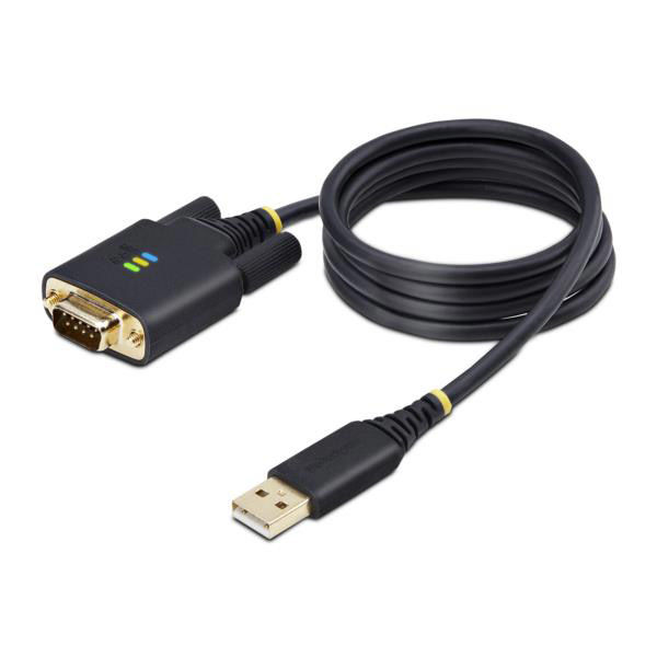 Startech.com USB 2.0 シリアル変換ケーブル 1ポート 1m ESD 1P3FFCB-USB-SERIAL 1個（直送品）