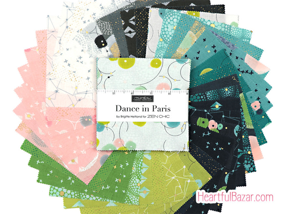 USAコットン moda charmpack 42枚セット Dance in Paris