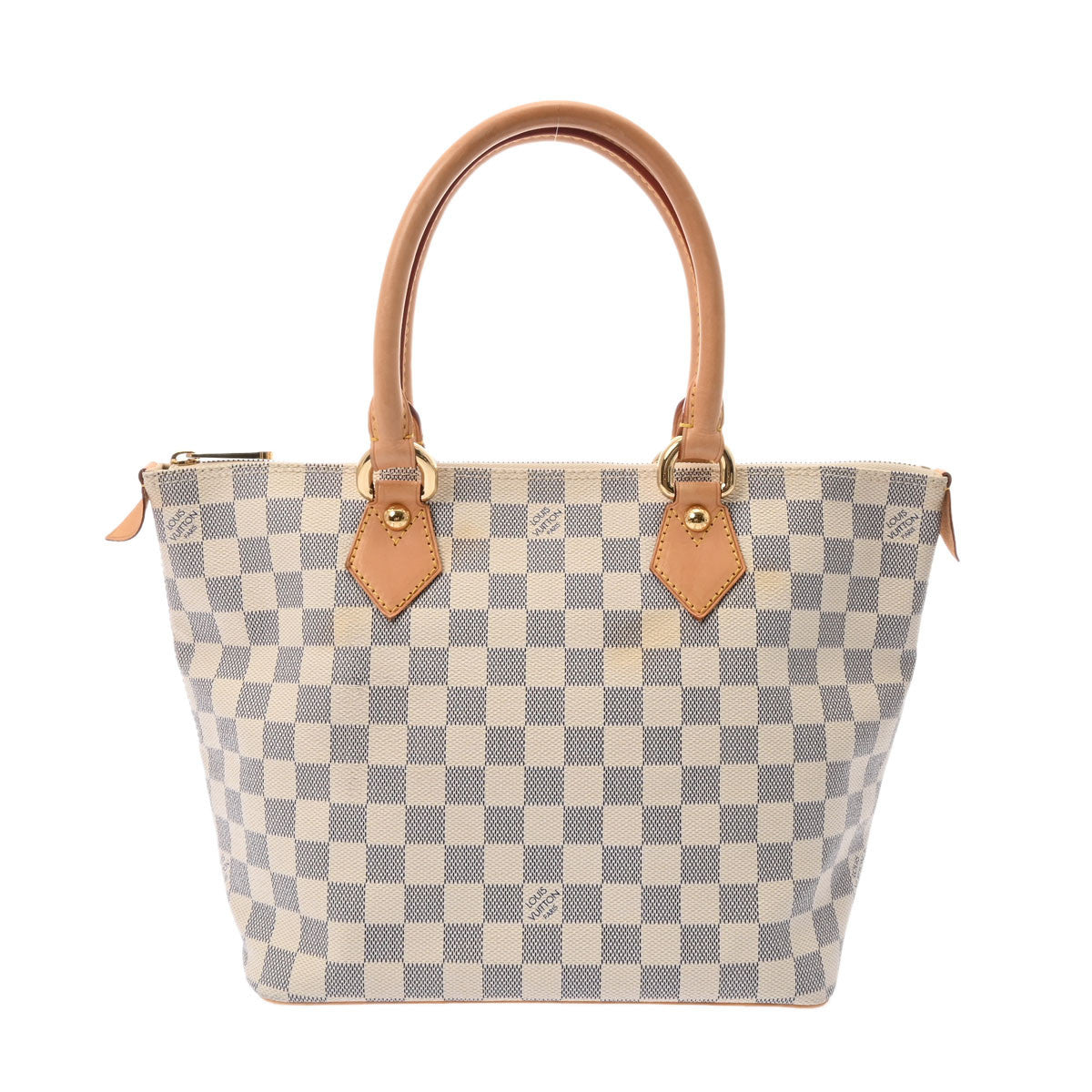 LOUIS VUITTON ルイヴィトン ダミエ アズール サレヤPM 白 N51186 レディース ダミエアズールキャンバス ハンドバッグ ABランク 中古 