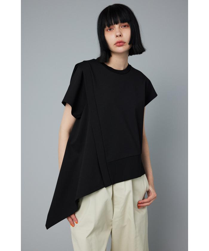 ヘリンドットサイ/［予約］Asymmetry Ponte  tops