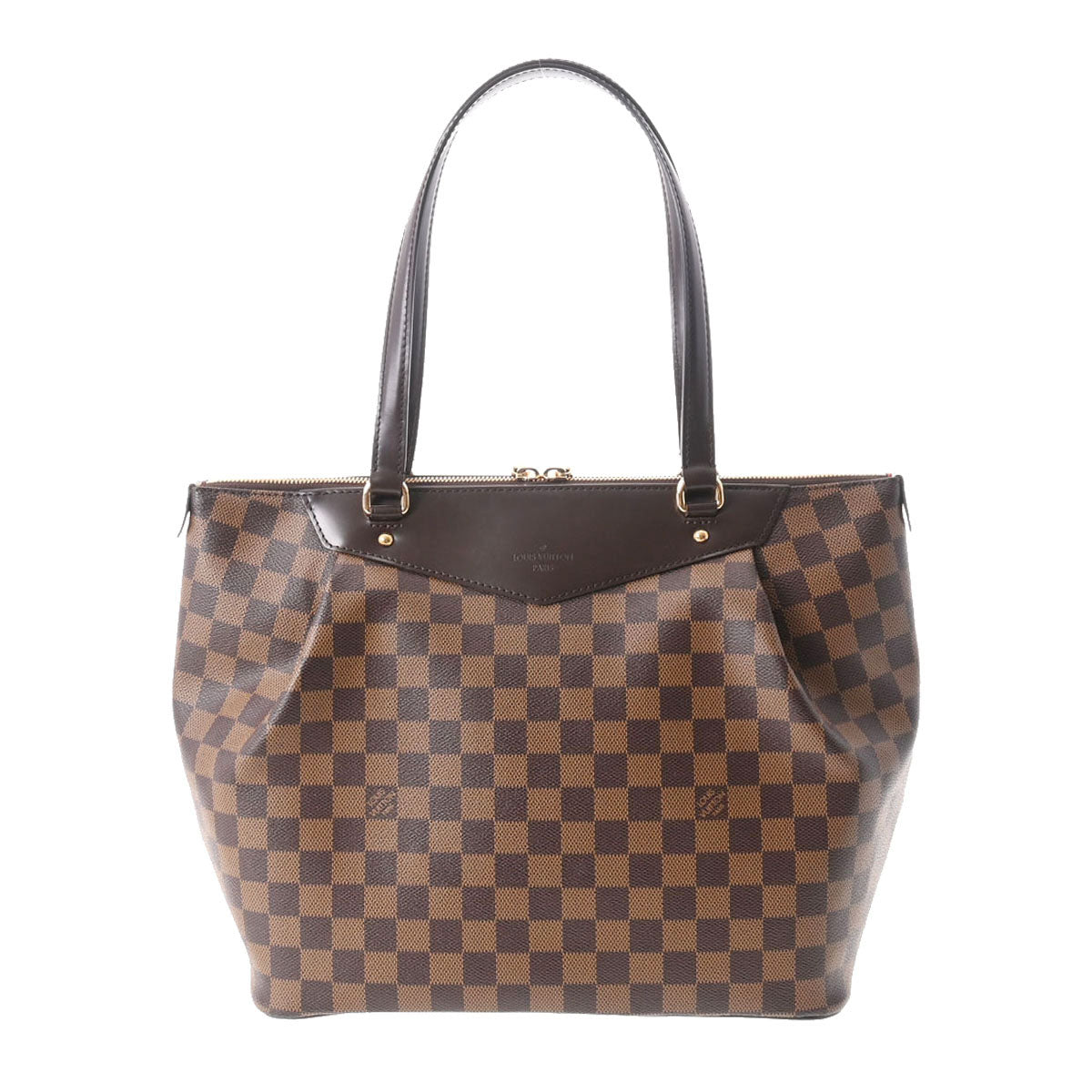 LOUIS VUITTON ルイヴィトン ダミエ ウエストミンスターGM ブラウン N41103 レディース ダミエキャンバス トートバッグ 新同 中古 