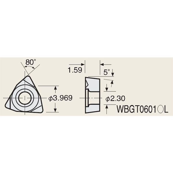 日研工作所 インサートチップ 3MP-F2-NB H1 1セット（10PC）（直送品）