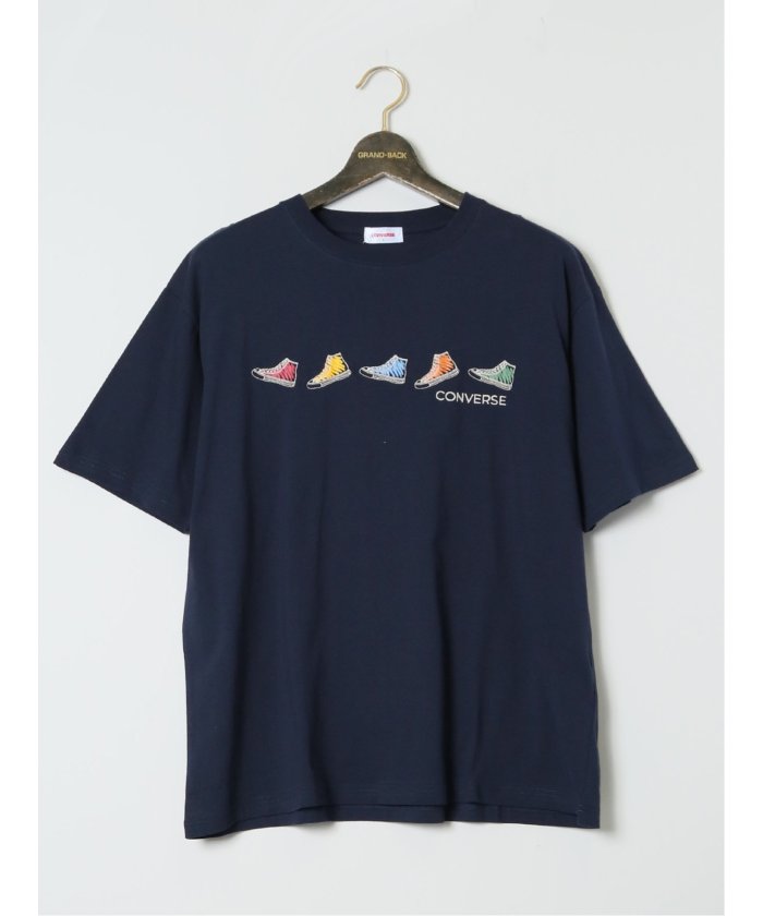 グランバック/【大きいサイズ】コンバース/CONVERSE シューズ クルーネック半袖Ｔシャツ メ･･･