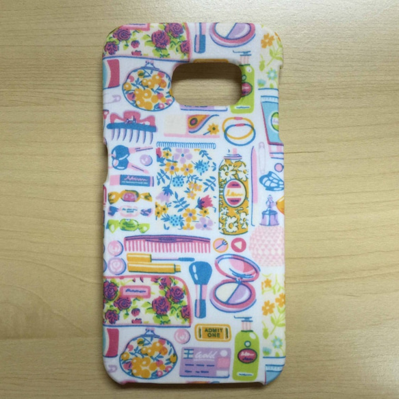 【リバティ柄】フォゲット・ミー・ノッツmix Galaxy S6 edge