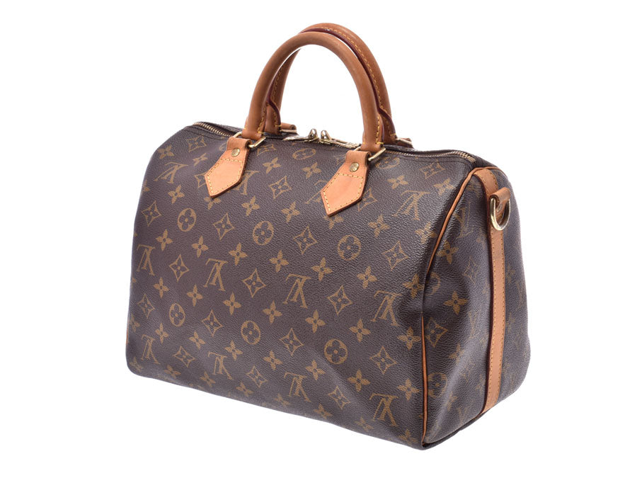 ルイヴィトン モノグラム スピーディ30 バンドリエール ブラウン M40391 レディース 本革 2WAYハンドバッグ Bランク LOUIS VUITTON 中古 