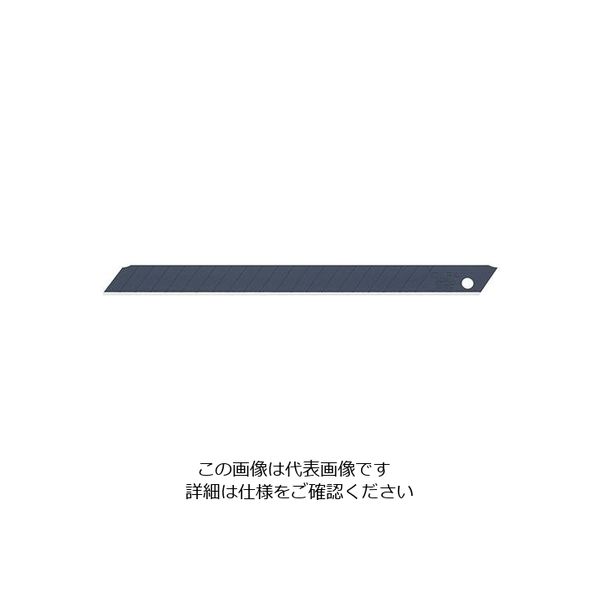 エスコ 109x9.0x0.2mm カッターナイフ替刃(特専黒刃/50枚) EA589BK-3 1セット(500枚:50枚×10パック)（直送品）