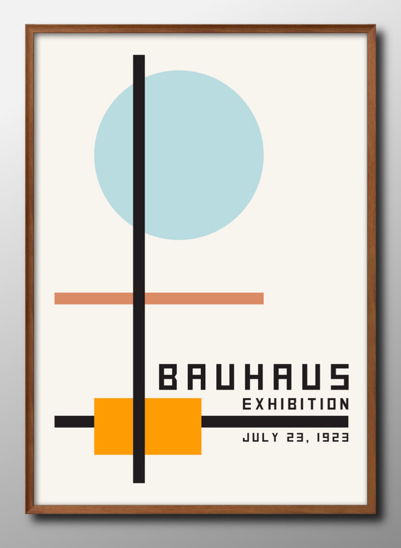 10536■ポスター アート 絵画『バウハウス　BAUHAUS』北欧 A3 イラスト デザイン マット紙