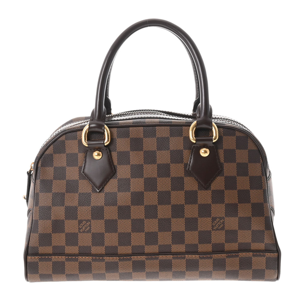 LOUIS VUITTON ルイヴィトン ダミエ ドゥオモ ブラウン N60008 レディース ダミエキャンバス ハンドバッグ Aランク 中古 