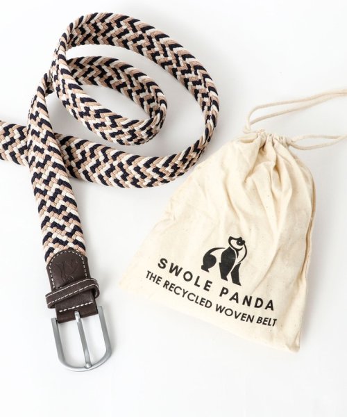 【SWOLE PANDA/スウォール パンダ】RECYCLED WOVEN BELT ZIGZAG