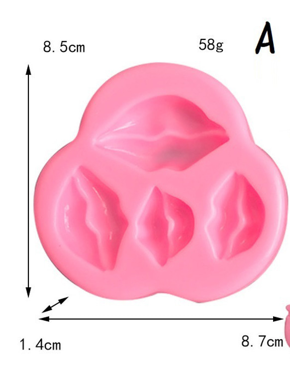 シリコンモールド 唇 1個 くちびる サシェアロマ 成型 抜き型 レジン 石膏 石鹸 レジン 樹脂