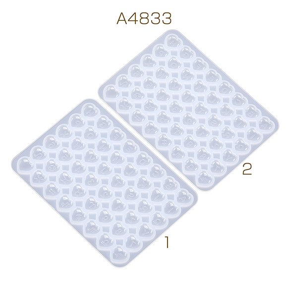 A4833-1  2枚  シリコンモールド ソフト 英文字＆星座 組み合わせ 穴あき  2X（1枚）