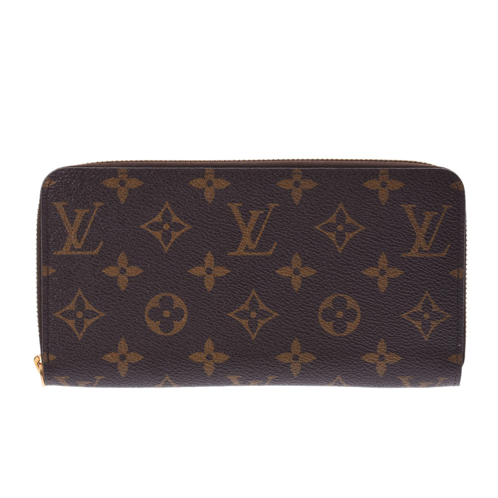 LOUIS VUITTON ルイヴィトン モノグラム ジッピーウォレット フューシャ M41895 ユニセックス 長財布 ABランク 中古 