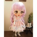 ネオブライス ウィッグ  ゆるふわマーメイド フレンチラベンダー 10インチ/ドール Blythe