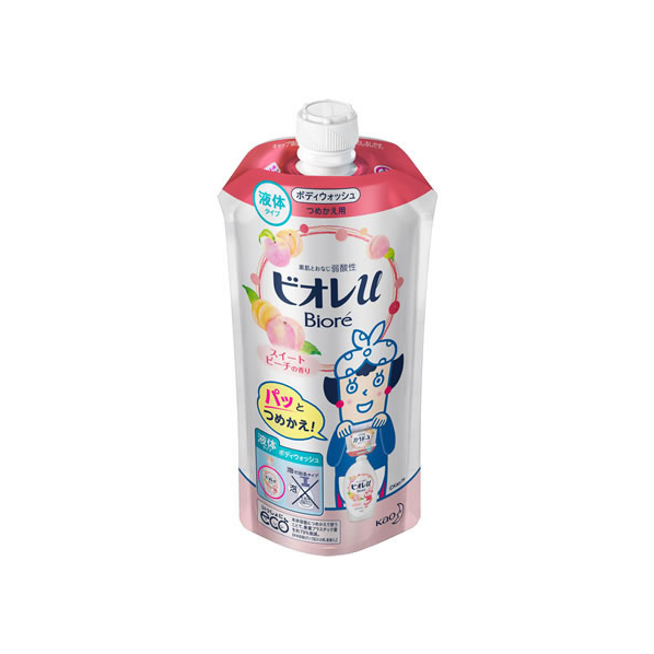 KAO ビオレu スイートピーチの香り つめかえ用 340mL F031724