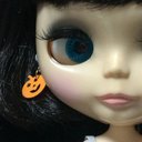 ネオブライス ハロウィン ピアス2種セット　 かぼちゃクモ