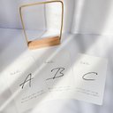 Table Number Card【alphabet①】| テーブルナンバーカード / 結婚式 / 披露宴