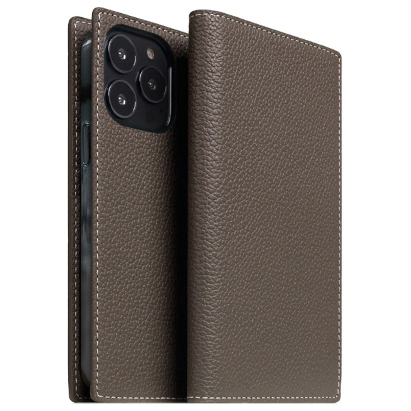 SLG Design iPhone 14 Pro用Full Grain Leather Case エトフクリーム SD24327I14PEC