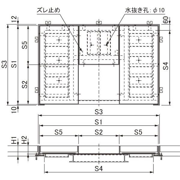 第一機材 ツリーキーパー 舗装材充填ースリット排水タイプ TPCF TPCF-1550-2H7 1台（直送品）