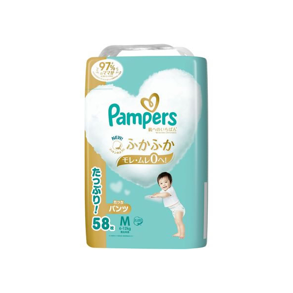 Ｐ＆Ｇ パンパース 肌いちパンツウルトラジャンボ タッチP M 58枚 FC906NX