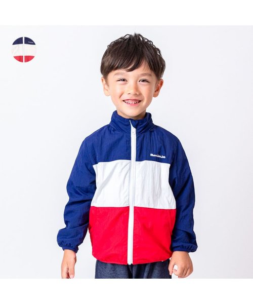 【子供服】 moujonjon (ムージョンジョン) はっ水加工３段切替ジャケット 90cm～140cm M12100