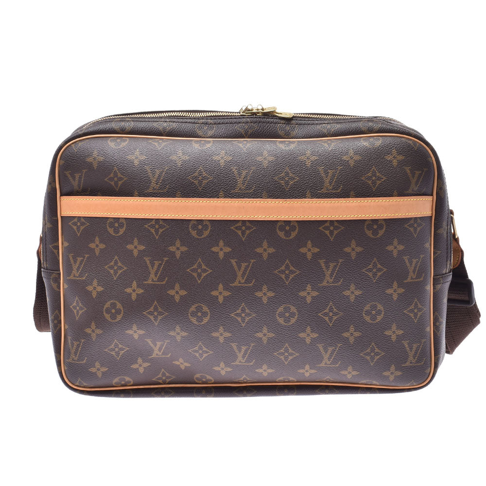 LOUIS VUITTON ルイヴィトン モノグラム リポーターGM ブラウン M45252 ユニセックス モノグラムキャンバス ショルダーバッグ ABランク 中古 