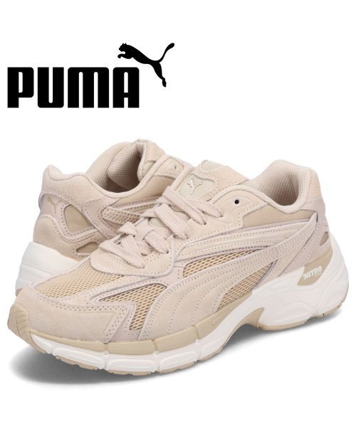 PUMA プーマ スニーカー テバリス ニトロ レディース 厚底 TEVERIS NITRO ベージュ 388774－15