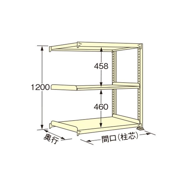 扶桑金属工業 中量ラック WG1218J03R（直送品）