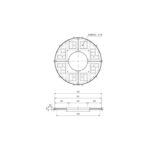 第一機材 ツリーキーパー 舗装材充填ースリット排水タイプ TPRF TPRF-1860-2A 1台（直送品）