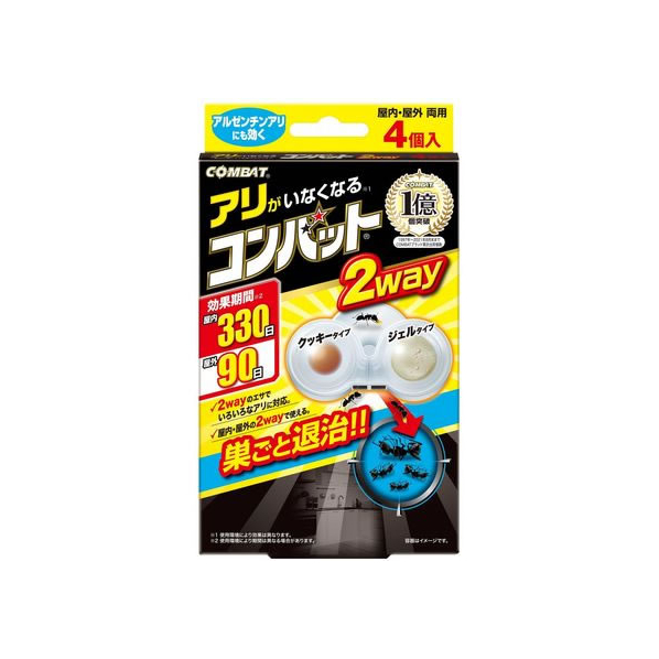 金鳥 アリがいなくなるコンバット 2WAY 4個 FC522MP