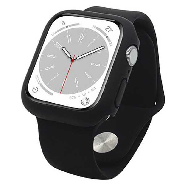 ラスタバナナ Apple Watch Series 8/7/6/5/4/3/SE(第2世代)/SE [41/40/38mm]用シリコン スタンダードバンド ブラック RBAWS7435BK