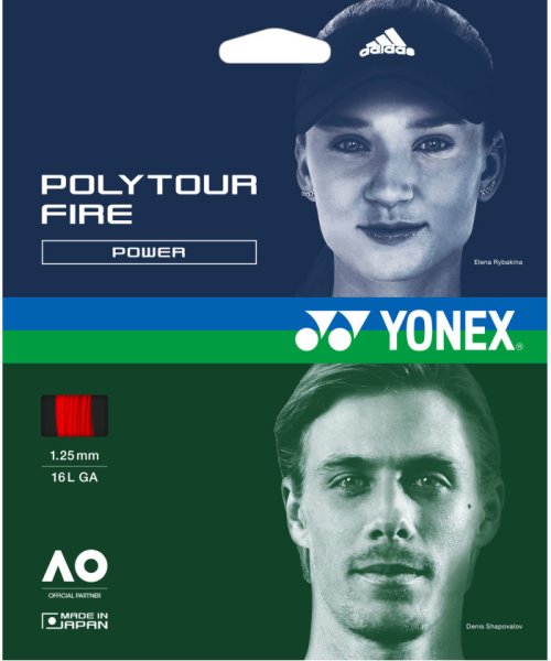 Yonex ヨネックス テニス ポリツアーファイア125 ガット スピード SIF製法 スナップバ